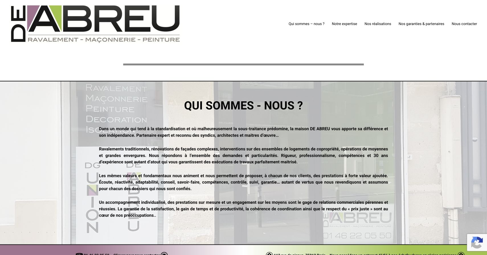 Capture du site de Maison de Abreu