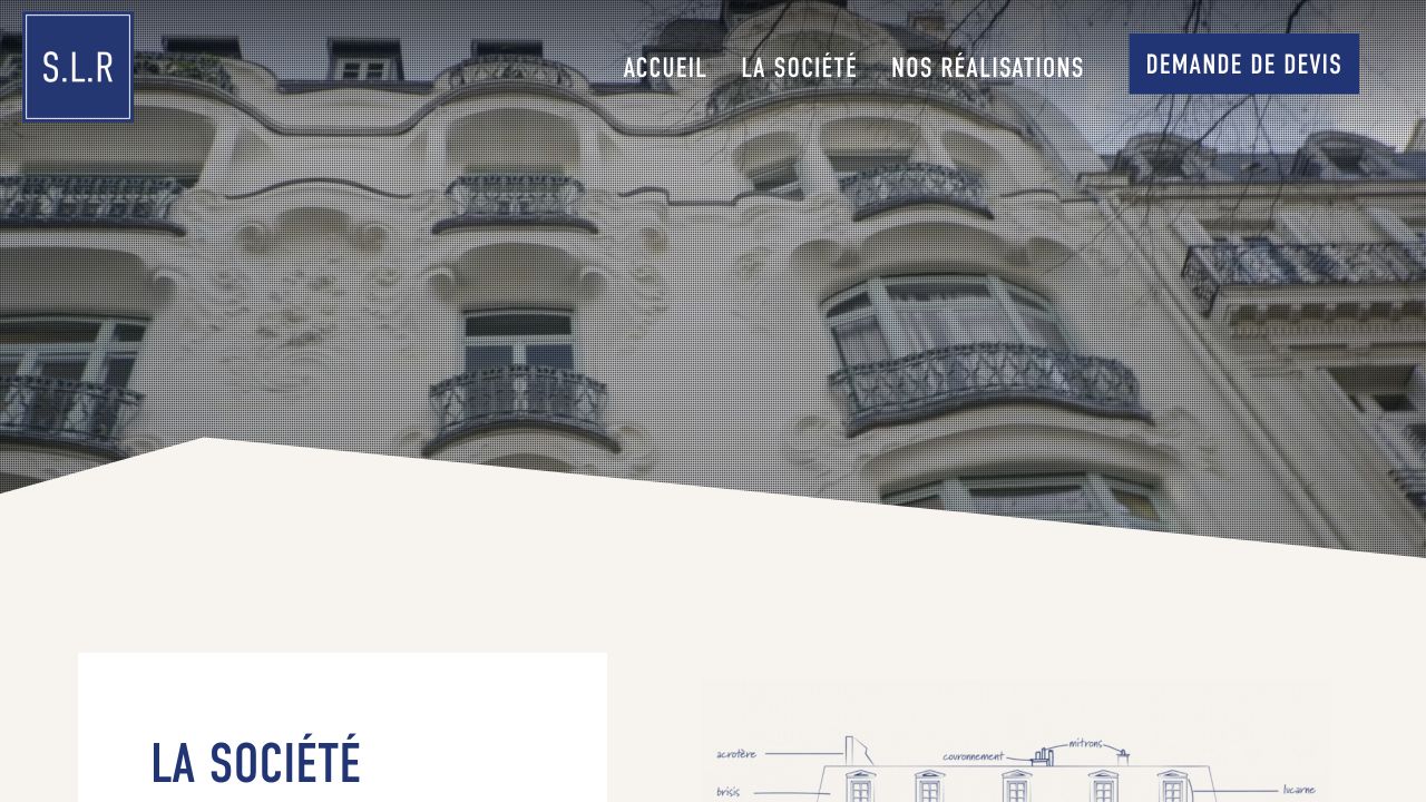 Capture du site de SLR — Société de Lavage et Ravalement