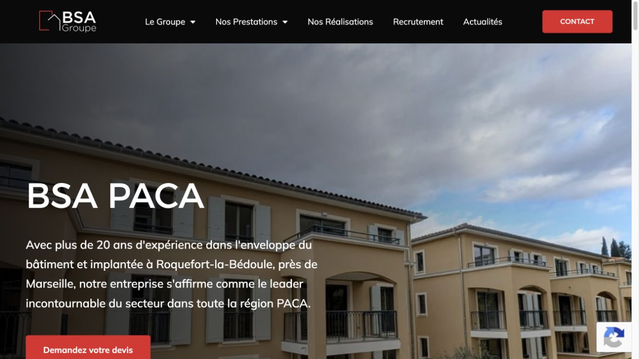 Capture du site de BSA Occitanie